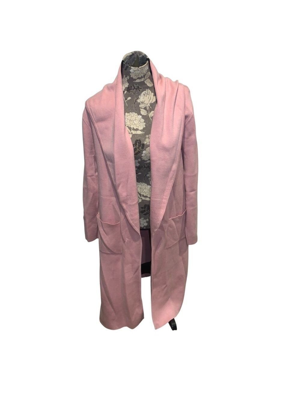 MAXSPORT Pink Sweater Coat with pockets size large NWT